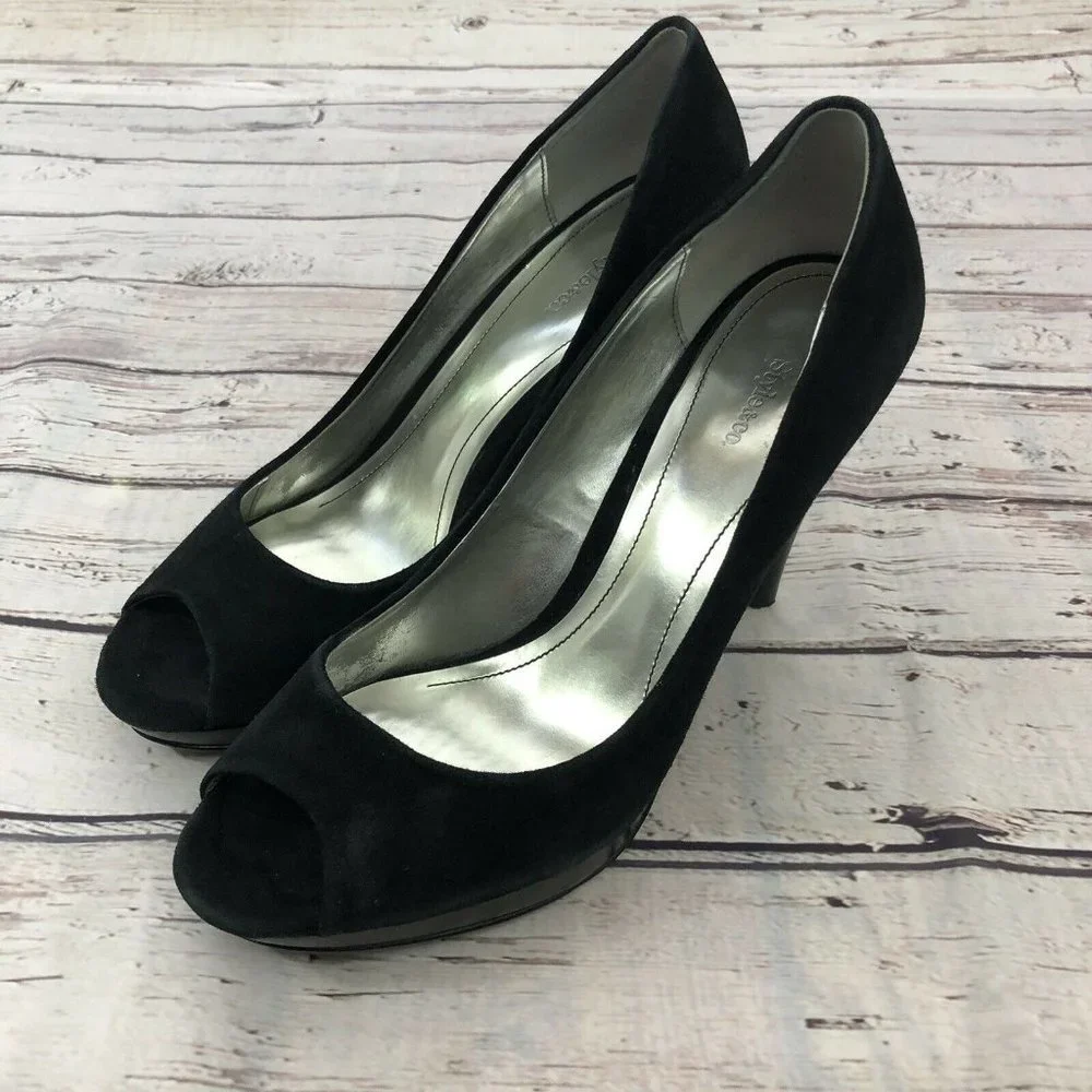 Style‎ & Co. Peep Toe Platform Heel - Size 6 (see measurements)
